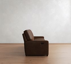 Turner Square Arm Leather Power Sofa (84")