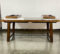 Open Box: Benchwright Extendable Dining Table (74"-104") - Rustic Mahogany