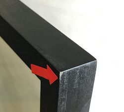 Open Box: Wood Gallery Frame (27"W x 39"L) - Black