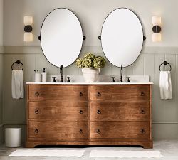 Cooper Milk Glass Double Sconce (13")