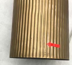Open Box: Larsen Metal Cylinder Table Lamp, Base Only (27") - Brass
