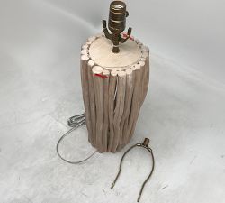 Open Box: West Driftwood Table Lamp, Base Only (26") - White Wash