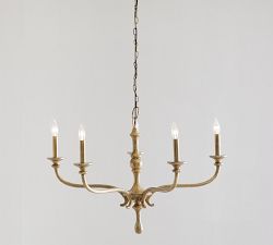 Lockhart Forged-Iron Indoor/Outdoor Chandelier (36")