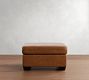 York Leather Ottoman (32")