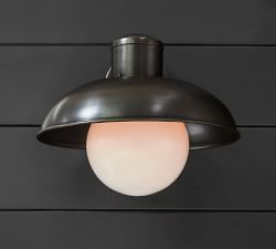 Carneros Milk Glass Sconce (12'')