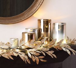 Leafy Glam String Lights Garland