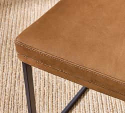 Jake Leather Metal Dining Chair