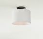 Linen Drum Shade Flush Mount (10"-14")