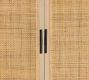 Dolores Cane Tall Storage Cabinet (38")