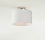 Linen Drum Shade Flush Mount (10"-14")