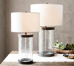 Murano Metal &amp; Glass Table Lamp (24"-31")