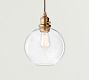 Glass Globe Cord Pendant (9"-13")