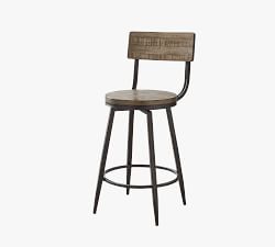 Arnold Reclaimed Wood Swivel Bar &amp; Counter Stools