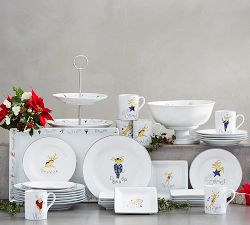 Santa's Reindeer Two Tiered Stand