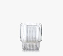 Open Box: Carousel Double Old Fashioned Glasses, Set of 4 - Clear