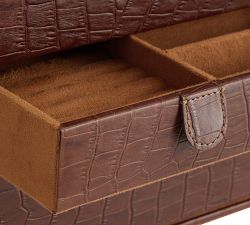 Pierce Leather Accessory Storage Box