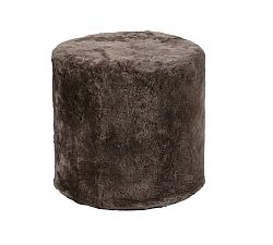 Open Box: Bela Shortwool Sheepskin Pouf - Fossil