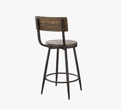 Arnold Reclaimed Wood Swivel Bar &amp; Counter Stools