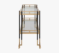 Keller Metal Bar Cart (33")
