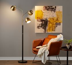 Brooks Metal Triple Head Floor Lamp (68")