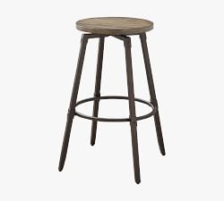 Lexa Reclaimed Wood Swivel Bar &amp; Counter Stools