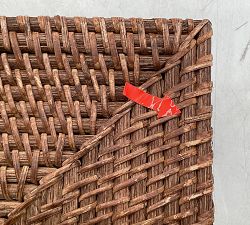 Open Box: Tava Handwoven Closet Utility Basket (10"W x 14"L x 6"H) - Honey