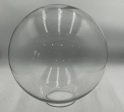Open Box: Anthony Recycled Glass Globe Pendant, Large (18"Dia) - Bronze &amp; Tumbled Brass