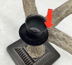 Open Box: Antler Candle Holder, Single Taper Candle Holder - Rustic