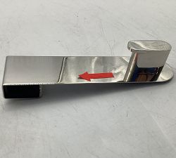 Open Box: Cyl Glass Overdoor Shower Hook - Polished Stainless Steel