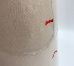 Open Box: Gallery Linen Tapered Drum Lamp Shade, Extra Large (20" Diam) - Sand