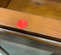Open Box: Printer's Modular Glass Door Cabinet without Top (32") - Tuscan Chestnut
