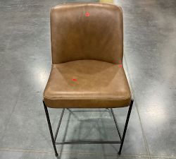 Open Box: Layton Leather Counter Stool (25") - Statesville Toffee, Bronze