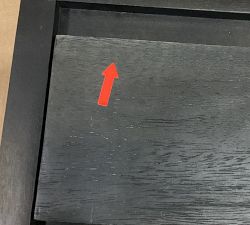 Open Box: Cayman Wall Cabinet, 2 Drawer Cabinet (18") - Warm Black