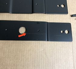Open Box: Floor Standing Indoor/Outdoor String Light Holder Posts, Set of 2 - Black