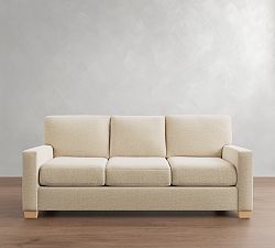 Open Box: Buchanan Modern Square Arm Sleeper Sofa, Queen (84") - Performance Boucle Oatmeal