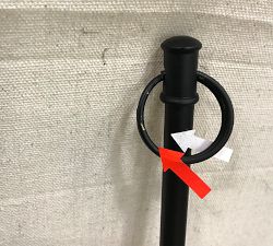 Open Box: Drapery Wand (45") - Matte Black