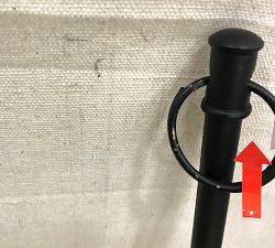 Open Box: Drapery Wand (45") - Matte Black