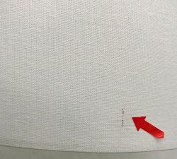Open Box: Gallery Linen Straight-Sided Drum Lamp Shade, Extra Large (19" Diam) - White