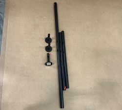 Open Box: Standard Modern Hardware Rod with Hidden Connection Bracket (48"-88", 1.25"Diam) - Matte Black