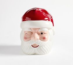 Cheeky Santa Cookie Jar