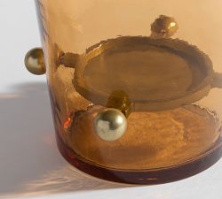 Ashley Stark Hammered Glass Hurricane Candle Holder 