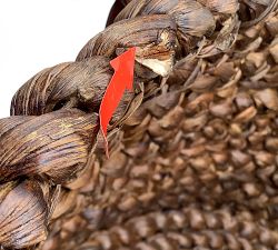 Open Box: Beachcomber Handwoven Basket, XL Tote Basket (20"Diam. x 22.75"H) - Chocolate