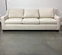 Open Box: York Slope Arm Grand Sofa (95"), 3X3, Down Blend - Performance Everydaylinen™ Oatmeal