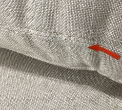 Open Box: York Slope Arm Grand Sofa (95"), 3X3, Down Blend - Performance Everydaylinen™ Oatmeal