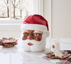 Cheeky Santa Cookie Jar