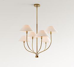 Chambers Metal Staggered Chandelier (36")