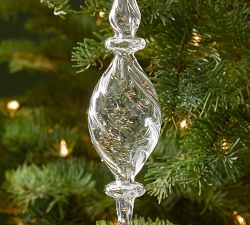 Glass Icicle Ornament