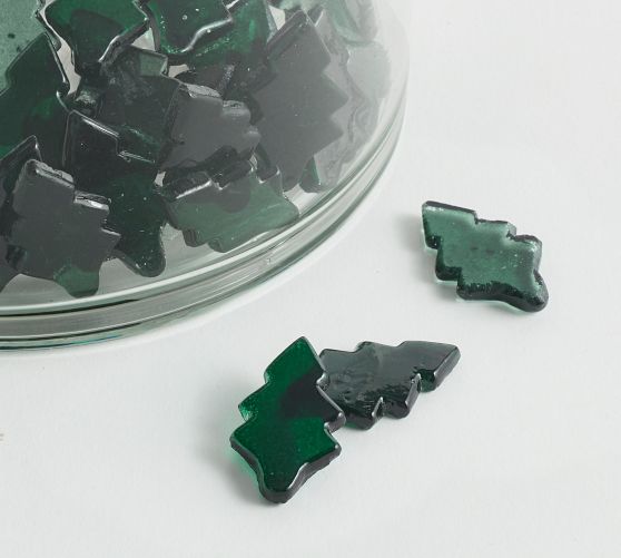 Glass Christmas Tree Vase Filler