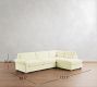 PB Comfort Modern Roll Arm Return Bumper Sectional (124")