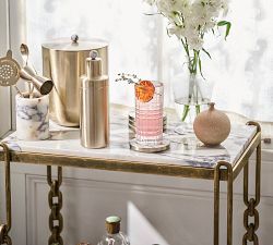 Ashley Stark Marble Bar Cart (24")